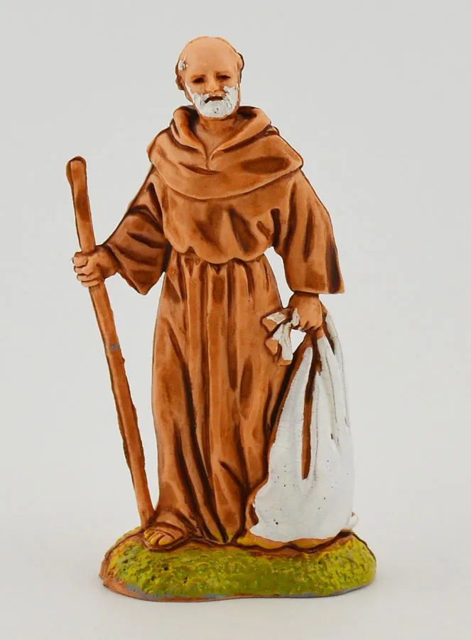 Kerststal Beeld Reiziger met Stok - 6cm (pic 1)