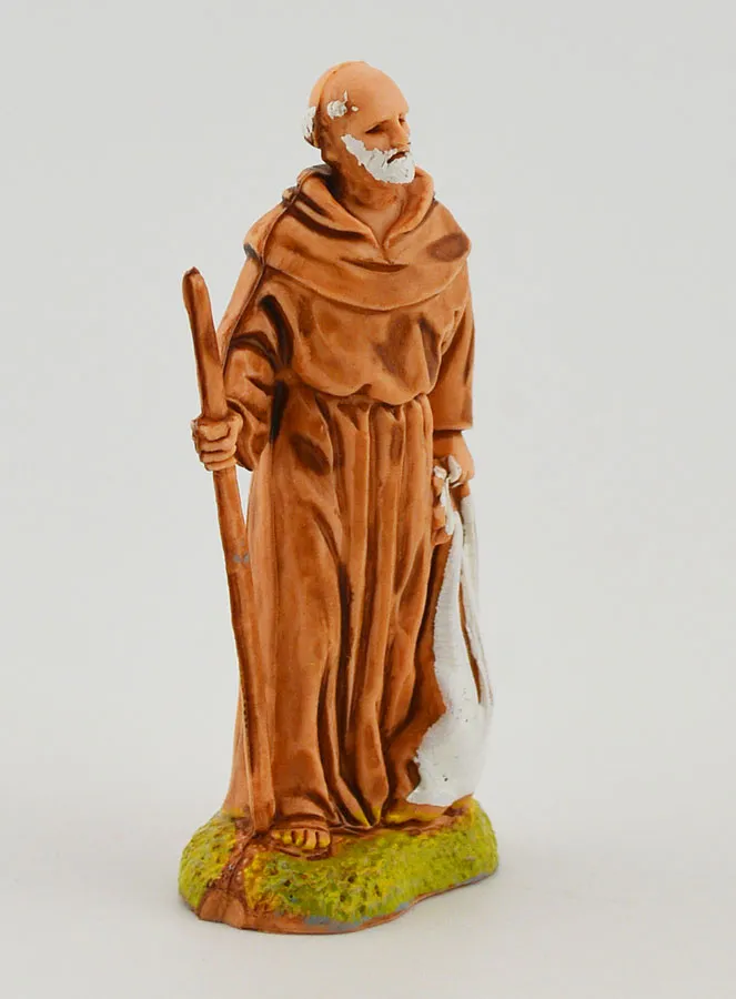 Kerststal Beeld Reiziger met Stok - 6cm (pic 3)