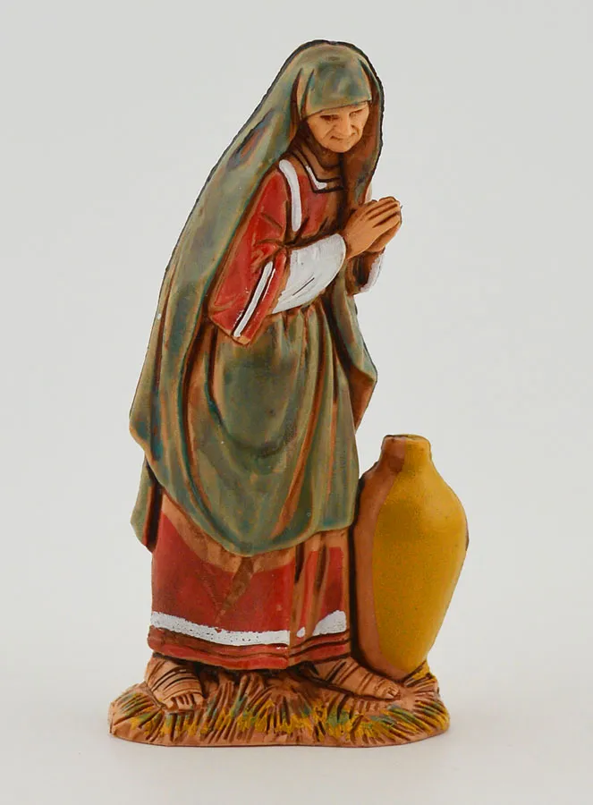 Kerststal Beeld Vrouw met Amfoor - 6cm (pic 1)