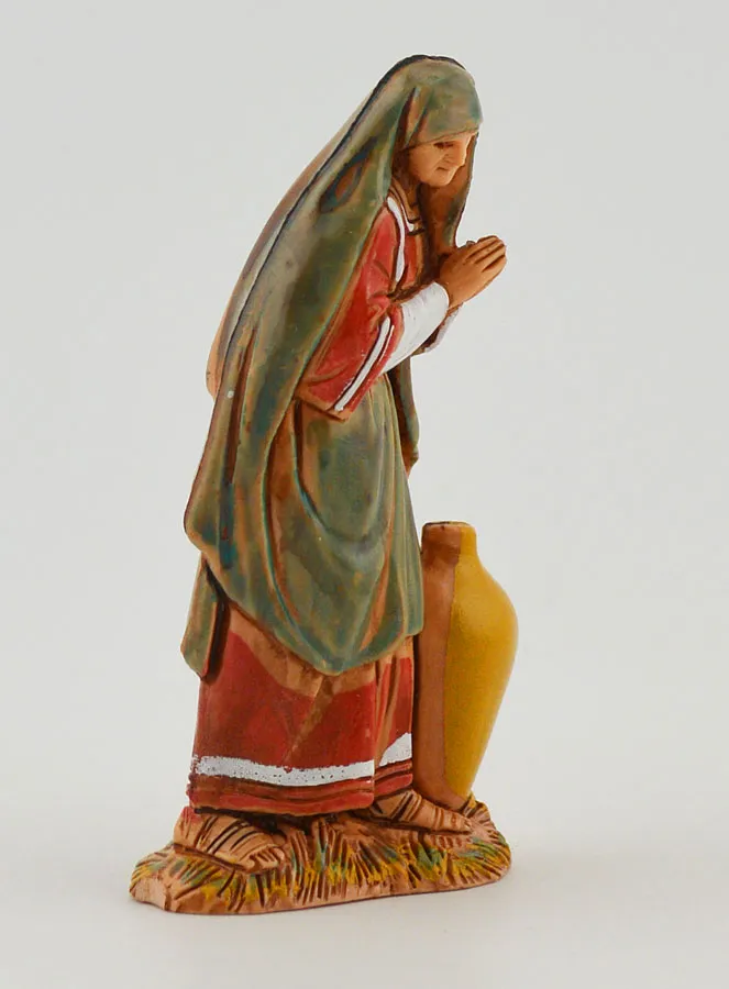 Kerststal Beeld Vrouw met Amfoor - 6cm (pic 3)