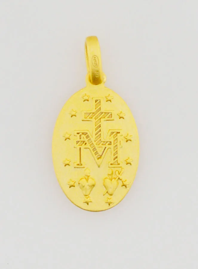 Wonderdadige Medaille van 18-Karaats Verguld Zilver - 16mm (pic 4)