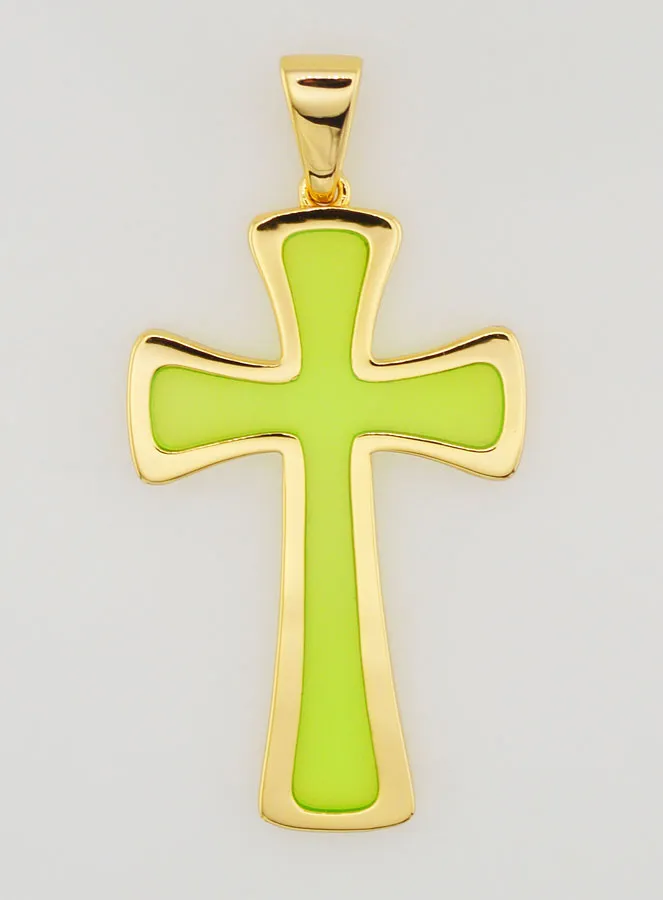 Hanger Kruis 4cm - Groen (pic 1)