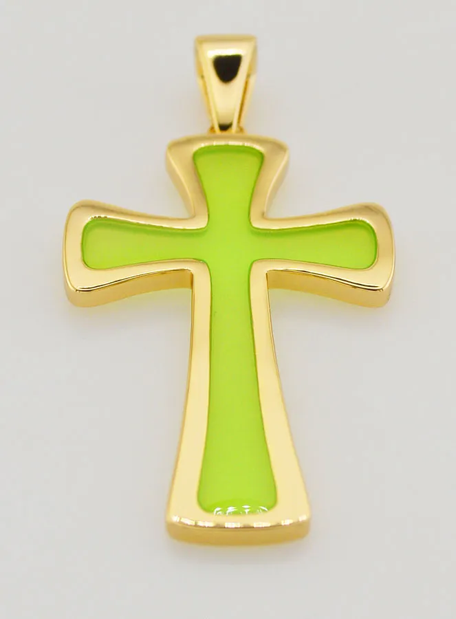 Hanger Kruis 4cm - Groen (pic 2)