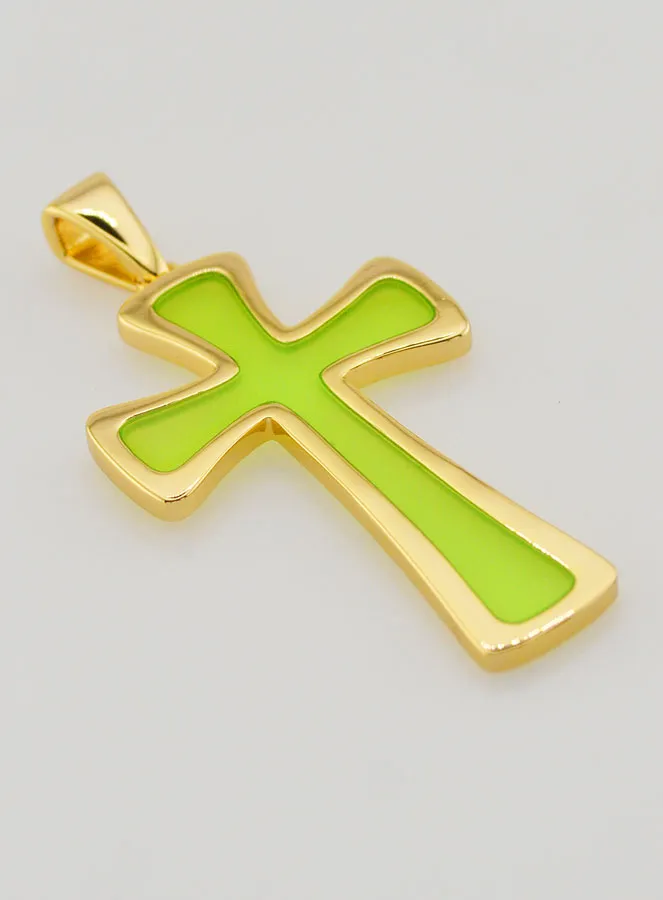 Hanger Kruis 4cm - Groen (pic 3)