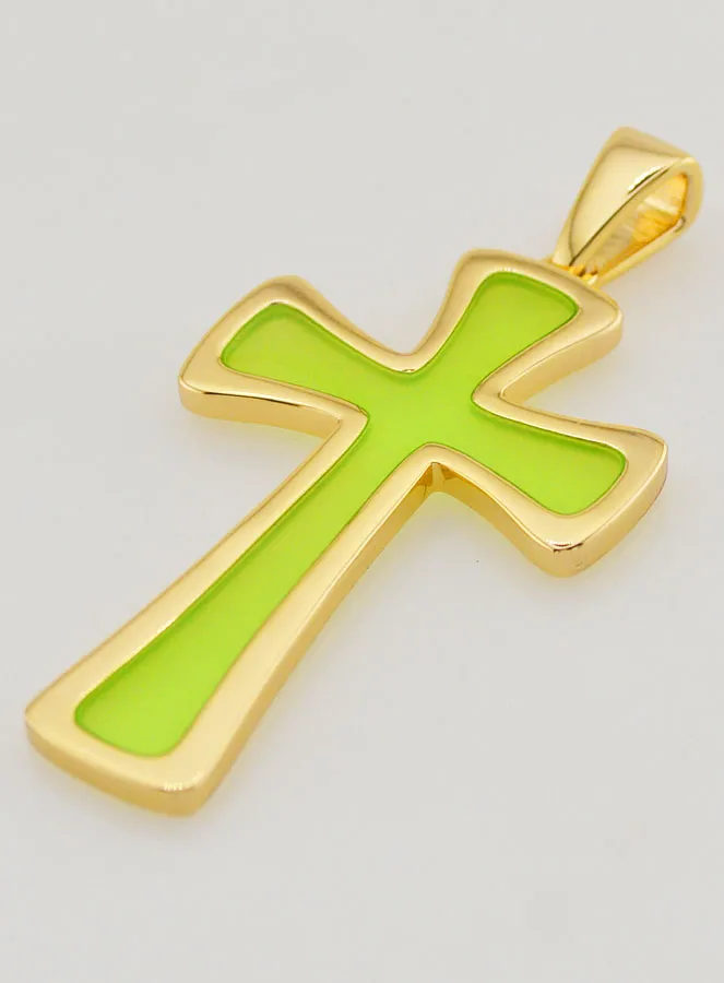 Hanger Kruis 4cm - Groen (pic 4)