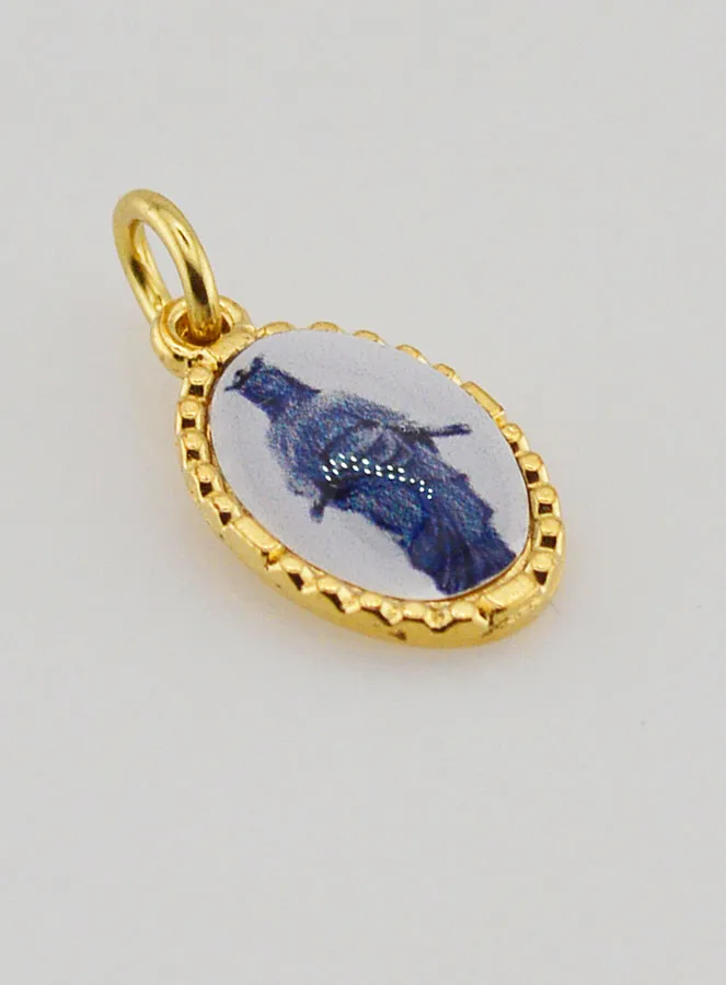 Medaillon met Gedraaide Rand 15mm - Zwarte Madonna (pic 3)