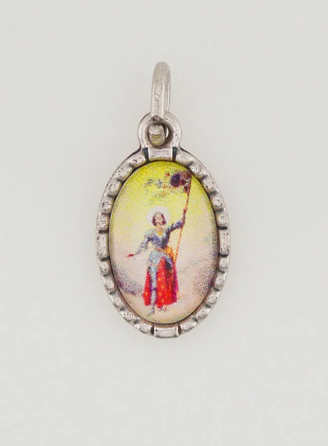 Medaillon met Gedraaide Rand 15mm - Heilige Jeanne d’Arc (pic 1)