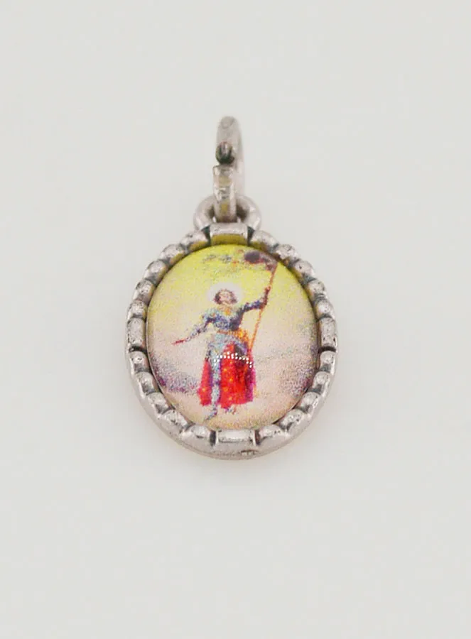 Medaillon met Gedraaide Rand 15mm - Heilige Jeanne d’Arc (pic 2)