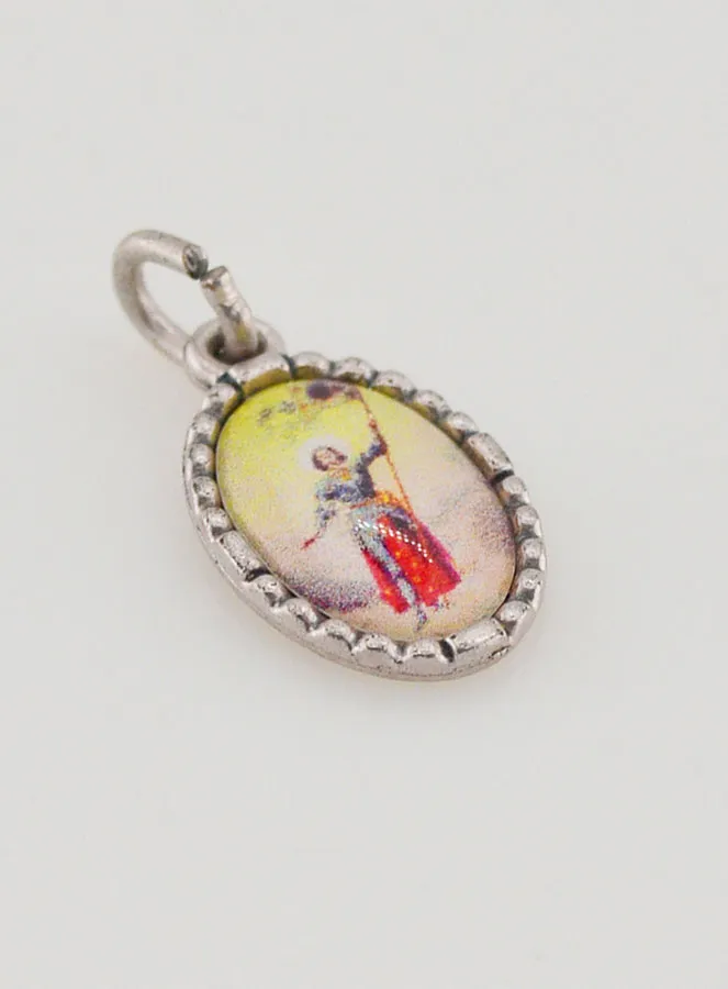 Medaillon met Gedraaide Rand 15mm - Heilige Jeanne d’Arc (pic 3)
