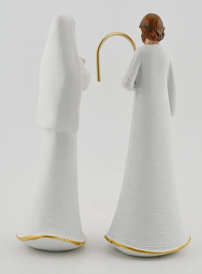 Moderne Heilige Familie Wit en Goud - 12cm (pic 4)
