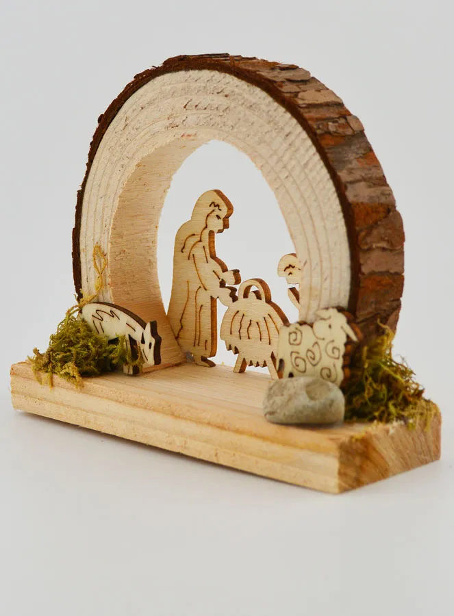 Kerststal van Natuurlijk Hout - Afgerond (pic 2)