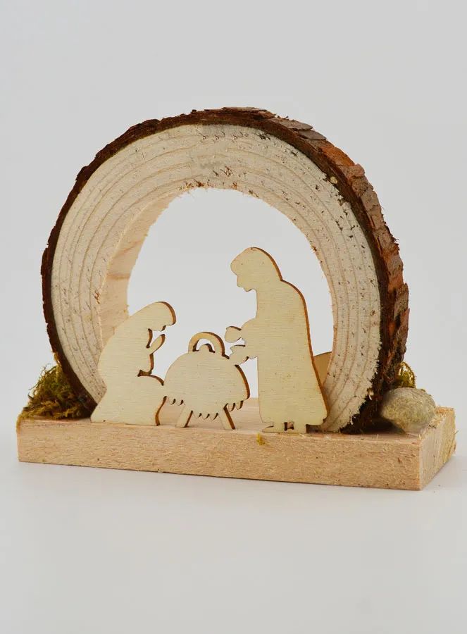 Kerststal van Natuurlijk Hout - Afgerond (pic 4)