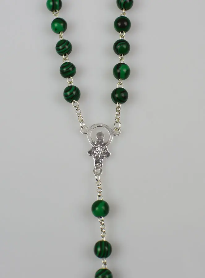 Rozenkrans Malachiet Echt Zilver 925 (pic 3)