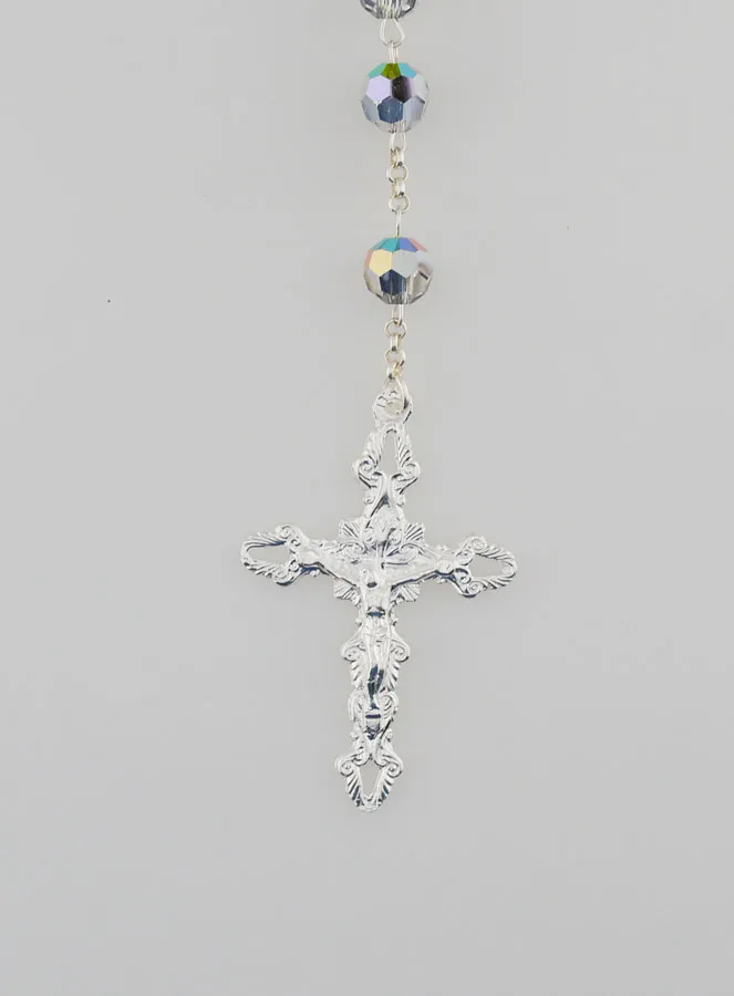 Rozenkrans Kristal en Echt Zilver 925/000 (pic 3)