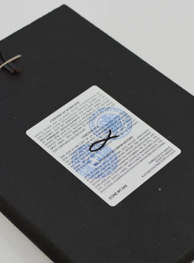 Byzantijnse Icoon Heilige Joris (Sint Georges) - 12 cm (pic 4)