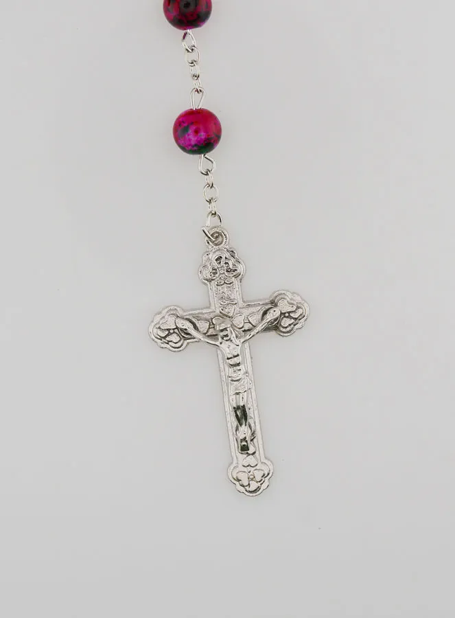 Trendy Rozenkrans Parelmoer Strass Roze (pic 3)