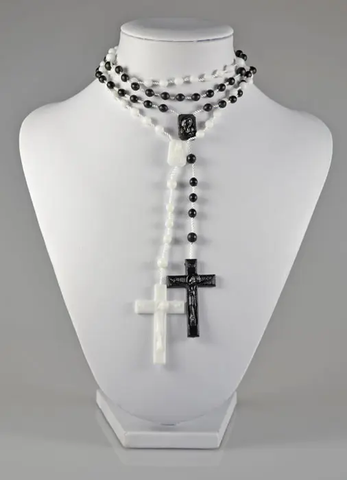 Rozenkransen Trendy Zwart en Wit (pic 2)
