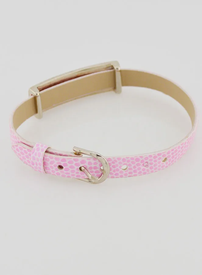 Heiligen Armband Leer Roze (pic 4)