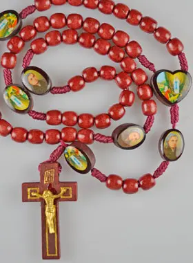 Houten Rozenkrans Heilige Bernadette (pic 1)