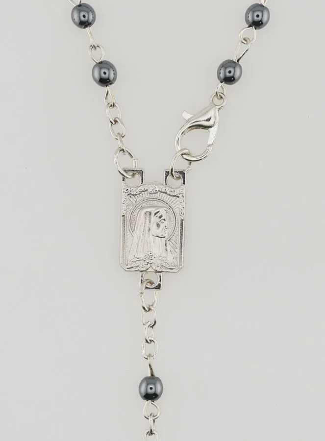 Rozenkrans Zwart Ketting van Lourdes (pic 4)