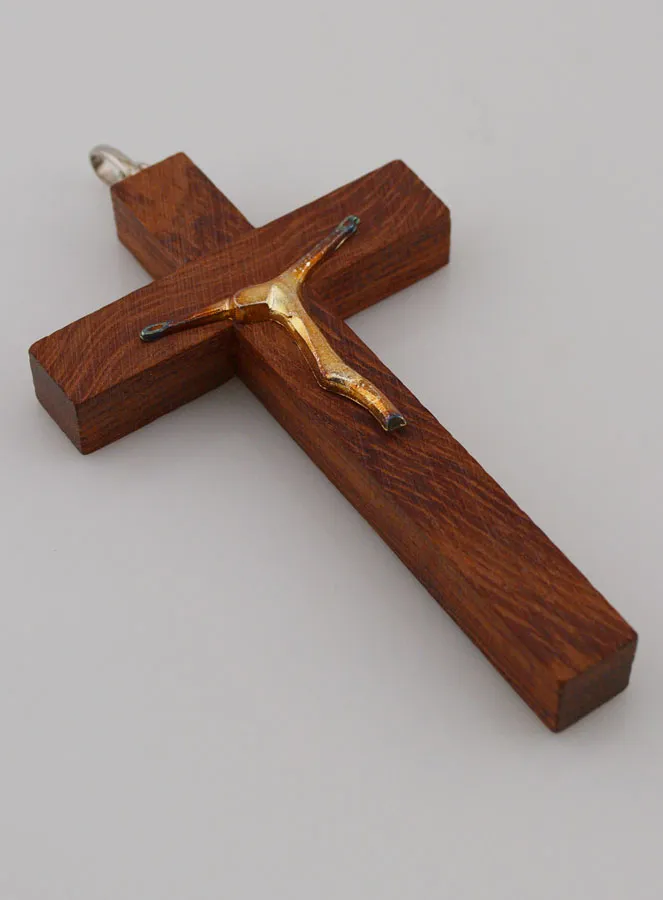 Communiekruis Hout met Christus Modern (pic 3)