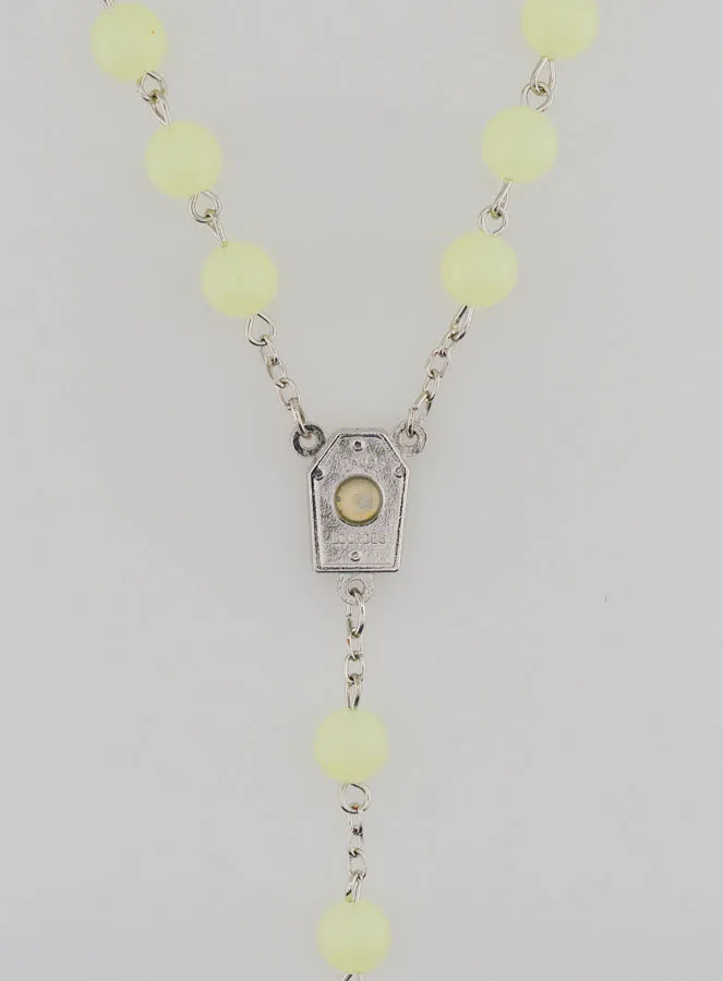 Rozenkrans Neon Lichtgevend aan Zilverkleurige Ketting (pic 4)