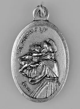 Hanger Heilige Antonius Zilverkleur (pic 1)