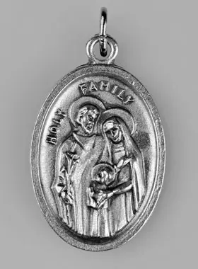 Religieuze Medaille Heilige Familie Zilverkleurig (pic 1)