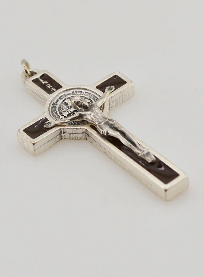 Kruis Heilige Benedictus Bruin 5 cm (pic 3)