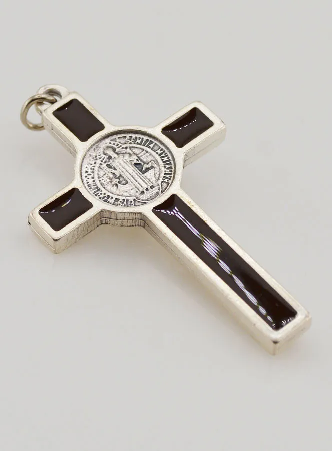 Kruis Heilige Benedictus Bruin 5 cm (pic 4)
