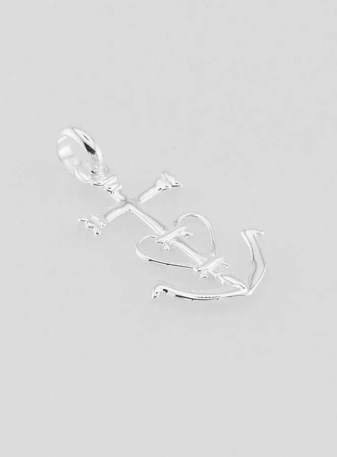 Hanger Kruis Geloof Hoop Liefde Zilver 23mm (pic 3)