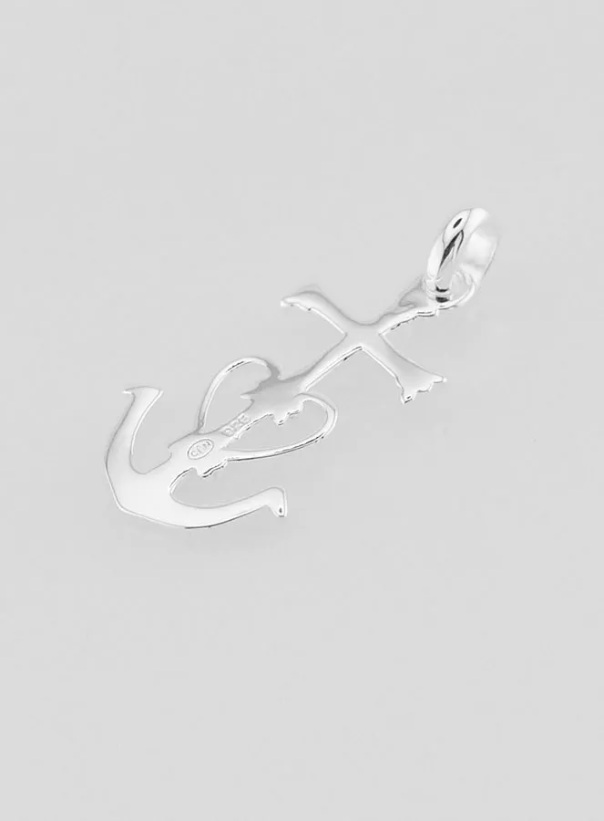 Hanger Kruis Geloof Hoop Liefde Zilver 23mm (pic 4)
