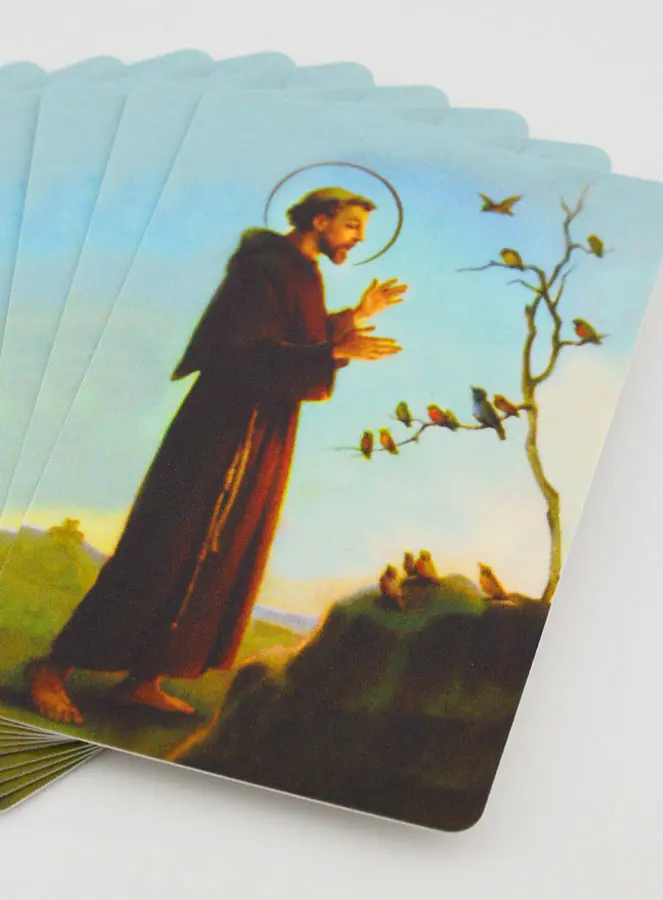 10 Gebedskaarten Heilige Franciscus van Assisi (in het Frans) (pic 2)