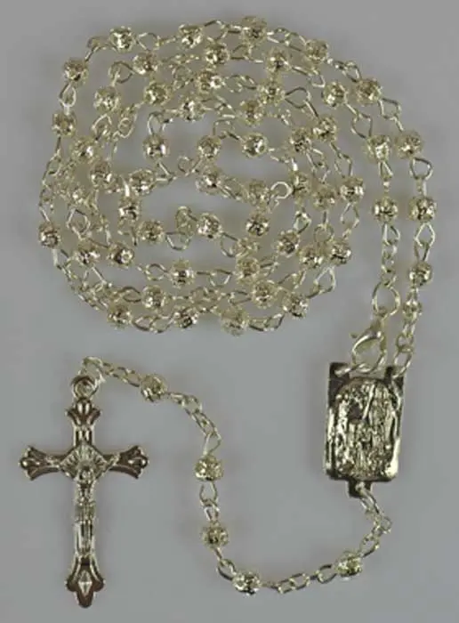 Rozenkrans Zilver Strass Kralen Glanzend (pic 2)
