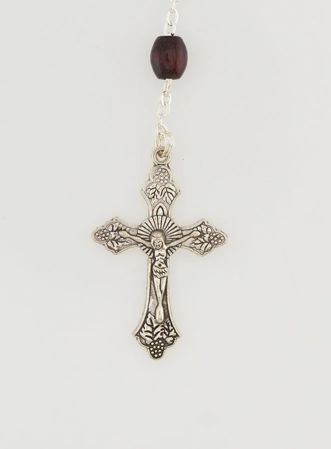 Rozenkrans van Hout Donkerbruin op Ketting (pic 3)