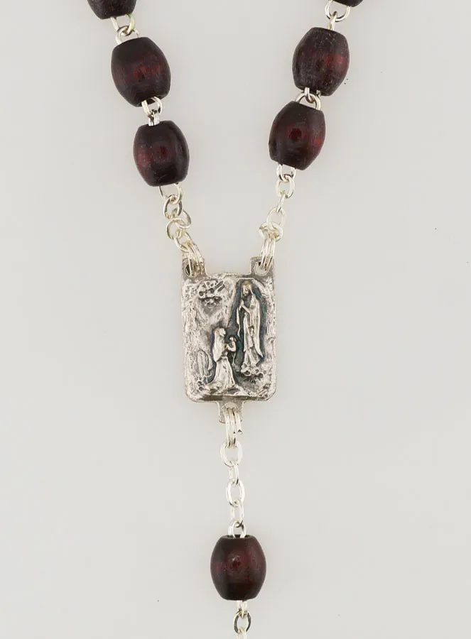 Rozenkrans van Hout Donkerbruin op Ketting (pic 4)