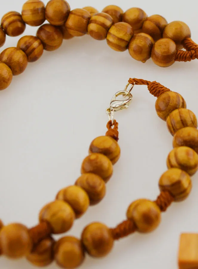 Rozenkrans Collier Modieus Trendy Hout (pic 3)