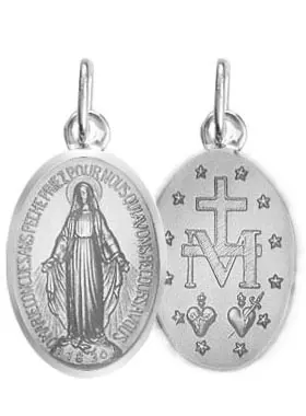 Wonderdadige Medaille van 925 Zilver 15 mm (pic 1)
