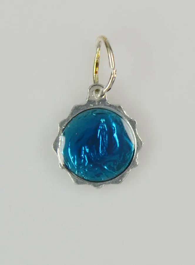 Hanger Maagd Maria 11mm - Blauw (pic 4)