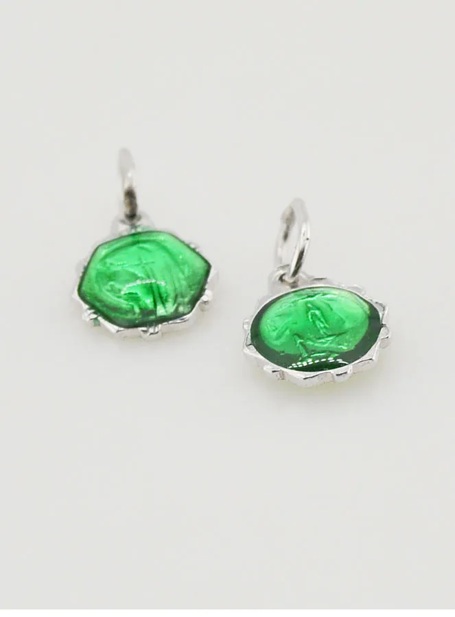 Hanger Maagd Maria 8mm - Groen (pic 2)