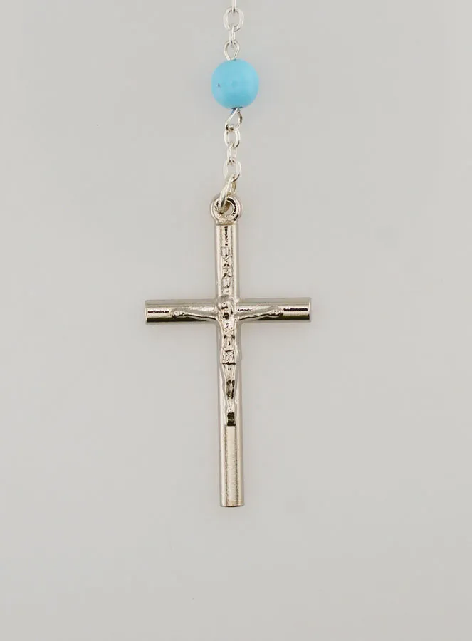 Rozenkrans Glaskralen Blauw (pic 3)