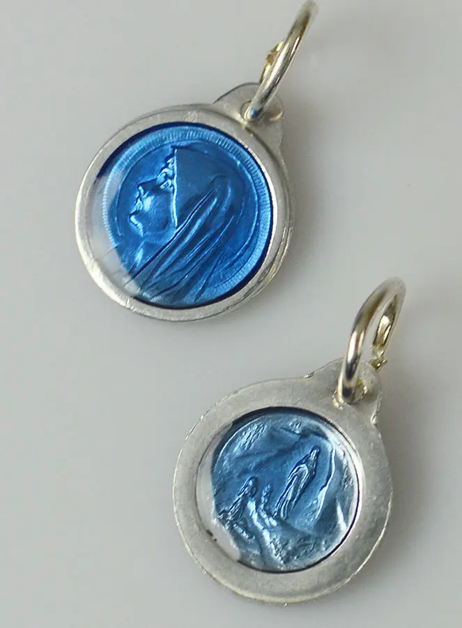 Hanger Maagd Maria 11mm - Konings Blauw (pic 4)