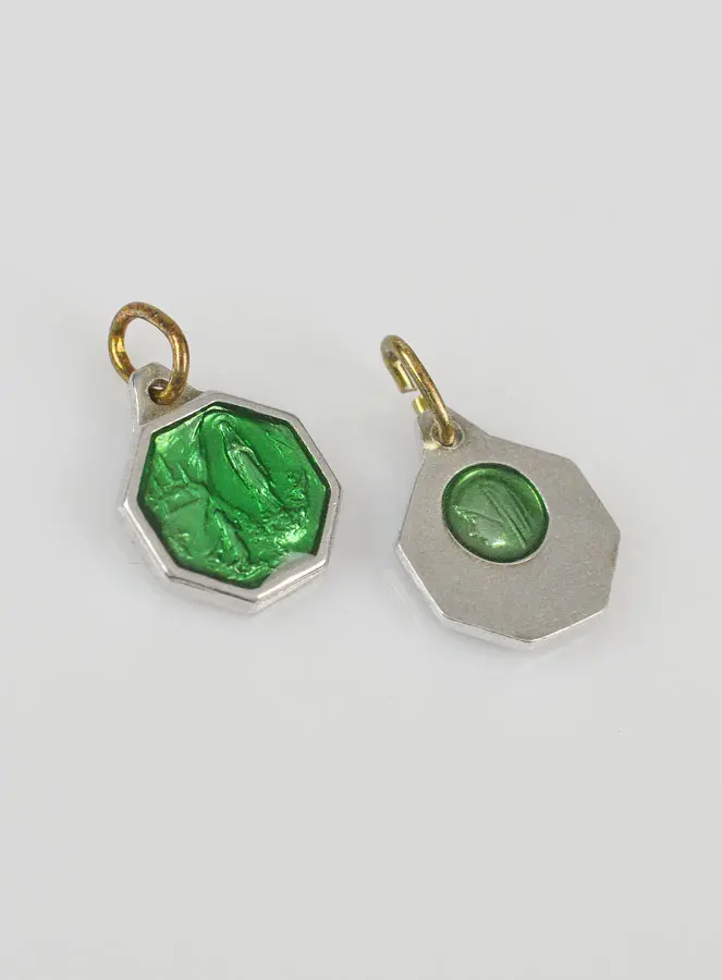 Hanger Maria van Lourdes 11 mm - Groen (pic 3)