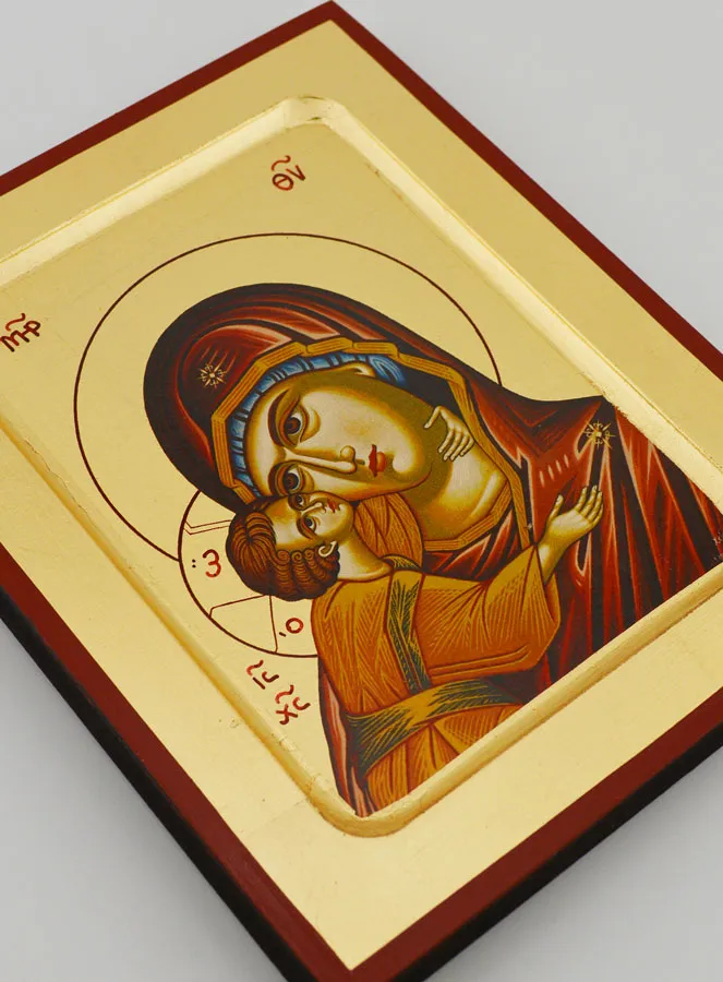 Ikoon Maria met Kind - Moeder Gods van de Liefde - 20 cm (pic 3)