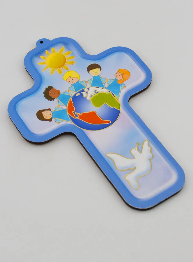 Houten Kruisje Kinderen van de Wereld (pic 3)