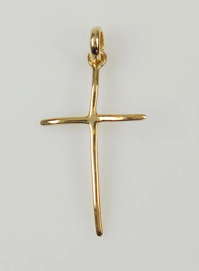 Hanger Kruis Fijn - Verguld (pic 1)