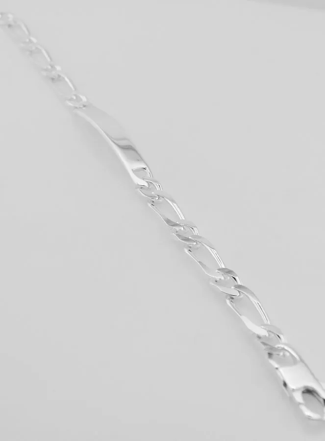 Figaro Armband Zilver 21cm - Schakels 7mm (pic 2)