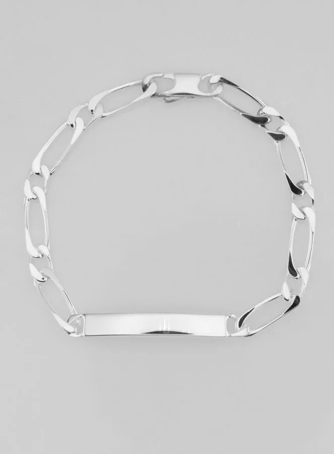 Armband Echt Zilver 18cm - Figaro Schakels 5mm (pic 3)