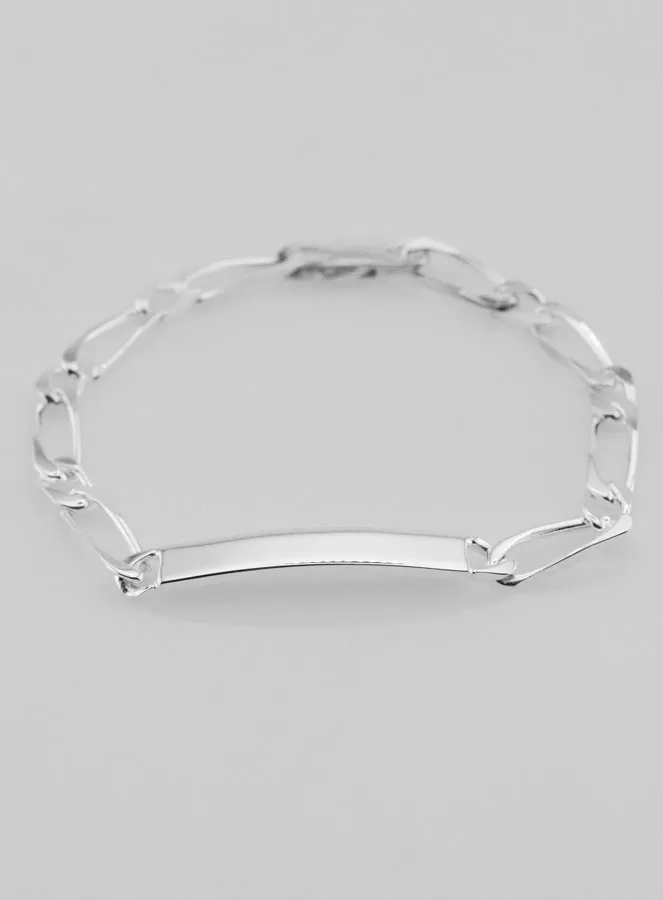 Armband Echt Zilver 18cm - Figaro Schakels 5mm (pic 4)