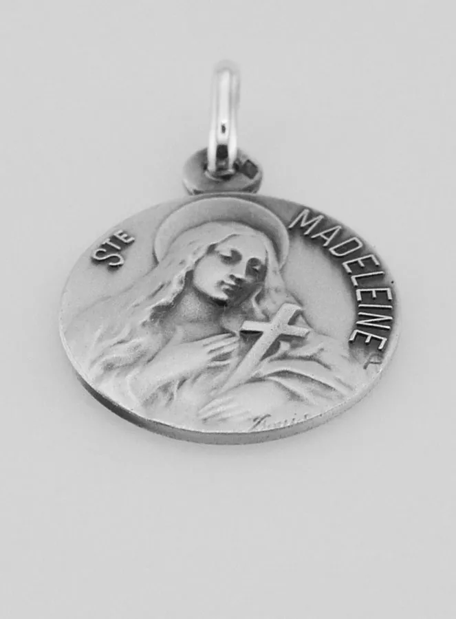 Hanger Heilige Maria Magdalena Massief Zilver - 18mm (pic 2)